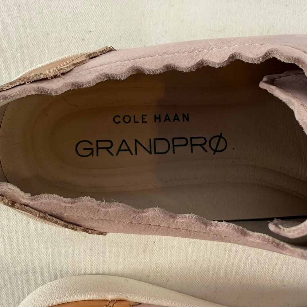 COLE HAAN Grandpro Spectator Nubuck Sneaker in Pink Rose Gold‎ Specchio Size 7